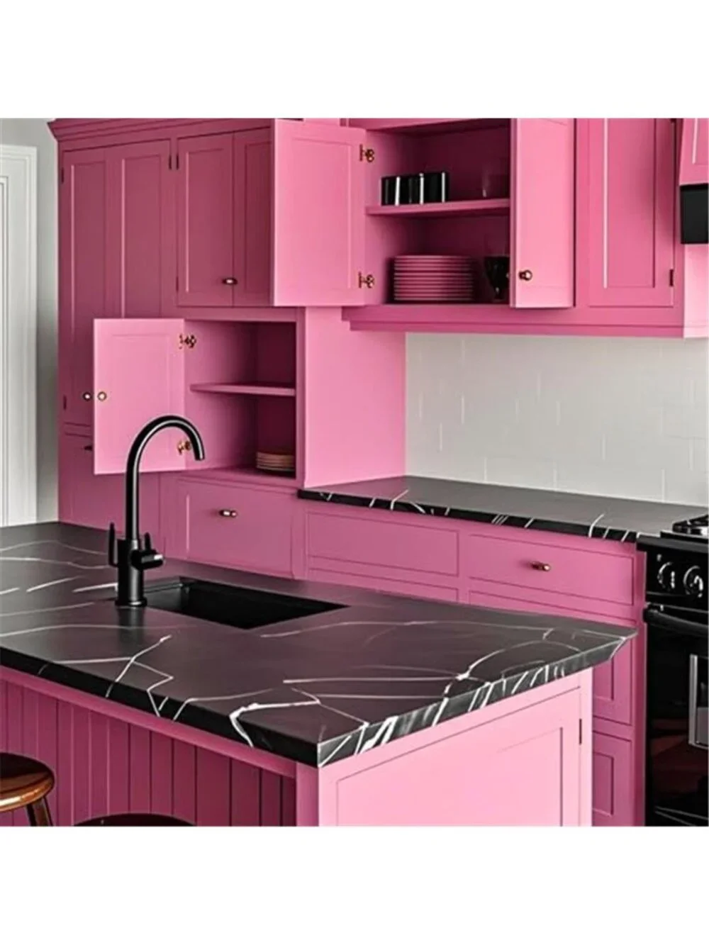 Pink Peel Stick Wallpaper Removable Self Adhesive Contact Paper Waterproof Vinyl